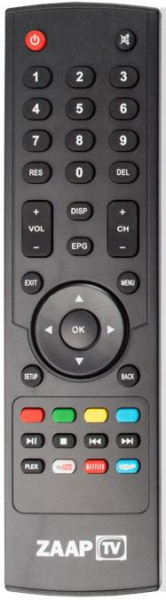 Replacement remote control for Zaaptv HD509N