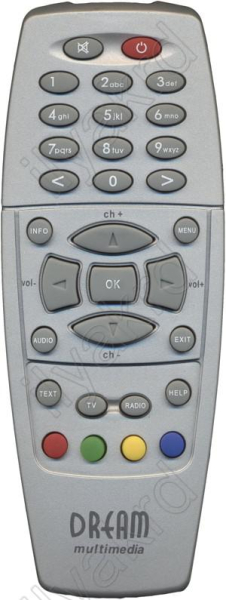 Replacement remote control for Envision 500C RECEIVER