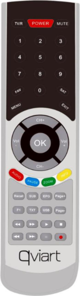Replacement remote control for Qviart UNIC