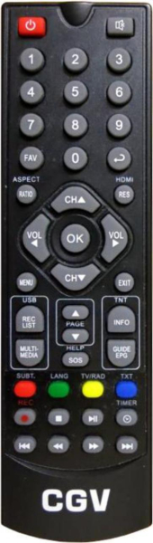 Replacement remote control for Cgv ETIMO1T