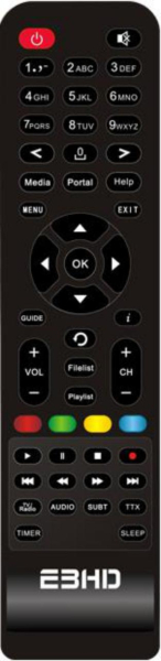 Replacement remote control for Hitube 4K HDR ULTRA HD