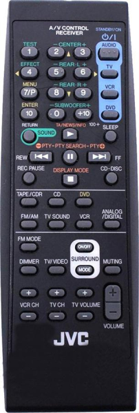 Replacement remote control for JVC RM-SRX5020J
