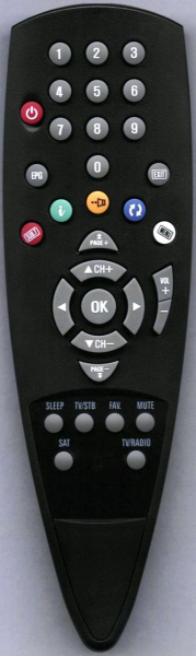 Replacement remote control for Digitalworld SFT2000EM
