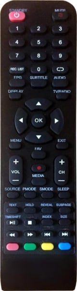 Replacement remote control for Continental Edison CELED55UHDB7(1VERS.)