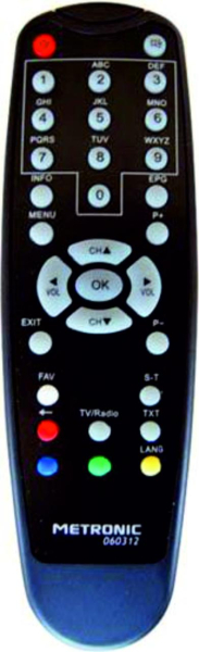 Replacement remote control for Metronic TOUCHBOX-5