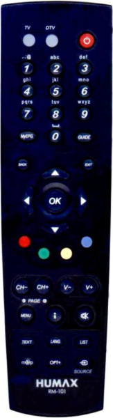 Replacement remote control for Humax RM-106
