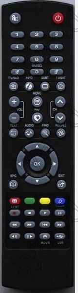 Replacement remote control for Silvercrest RG405-PVRS1