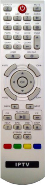 Replacement remote control for Iptv XAVIPISCES101-E2