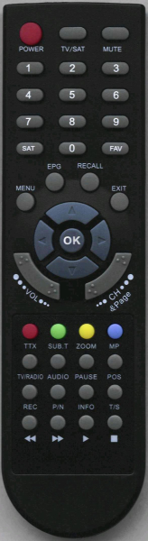 Replacement remote control for Big Sat 1FTA
