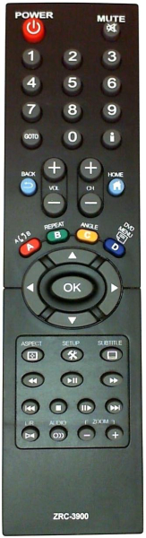 Replacement remote control for Zinwell ZRC3900