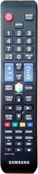 Replacement remote control for Samsung UA40J5500