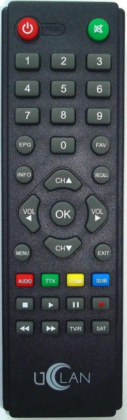 Replacement remote control for Uclan B6FULL HD