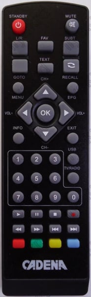Replacement remote control for Bravis STB-1108