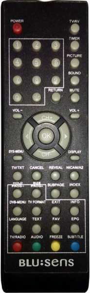 Replacement remote control for Blu:sens M90-20P-1080734