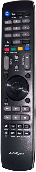 Replacement remote control for AC Ryan ACRPV73800