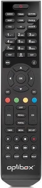 Replacement remote control for Optibox EVO M7