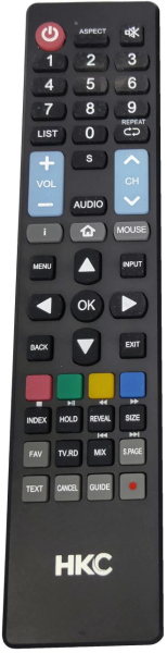Replacement remote control for Hkc 40F1FHD-T2-EU