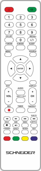 Replacement remote control for Schneider LD48-SCL08FHB