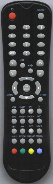 Replacement remote control for VD Tech VUT-DTV