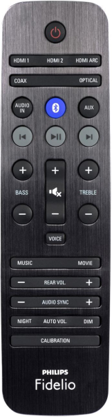 Replacement remote control for Philips FIDELIO B5