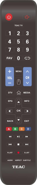 Replacement remote control for Teac/teak LE65A521