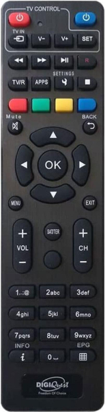 Replacement remote control for Digiquest Q90