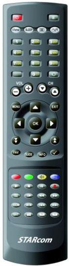 Replacement remote control for Starcom 9945HD