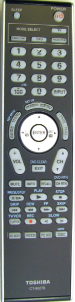 Replacement remote control for Toshiba CT-90276