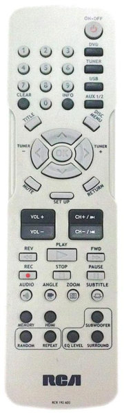 Replacement remote control for Rca RTD215