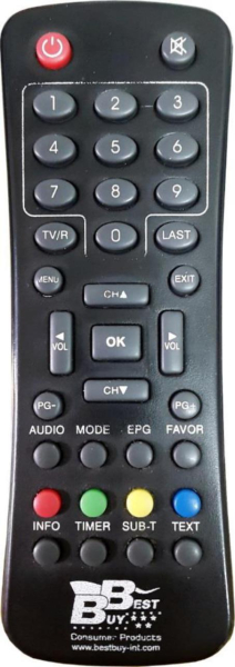 Replacement remote control for Best Buy EASY HOMEPAGE DVB-T FLIP