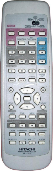 Replacement remote control for Hitachi HTA-DD3