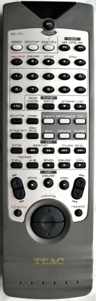 Replacement remote control for Teac/teak AH-400