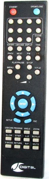 Replacement remote control for Digital DVX200B