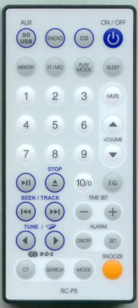 Replacement remote control for Sangean WR-3