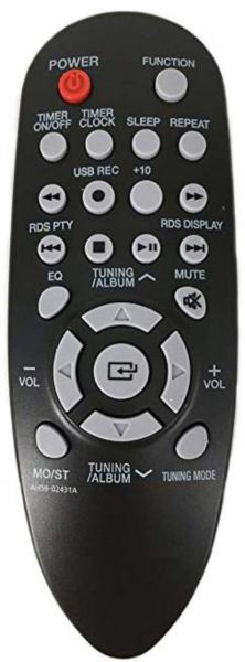 Replacement remote control for Samsung MM-E330
