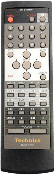 Replacement remote control for Technics SU-C1010