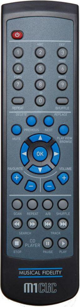 Replacement remote control for Musical Fidelity M1CLIC