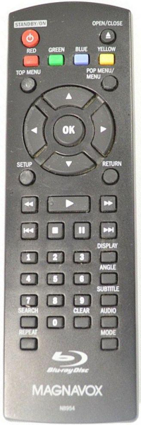 Replacement remote control for Magnavox MBP5130