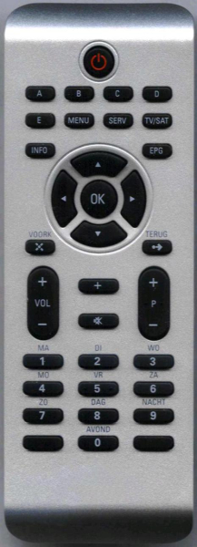 Erstatnings-fjernbetjening til  Nokia DVB9321S