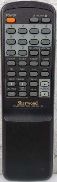 Replacement remote control for Sherwood RX-4100