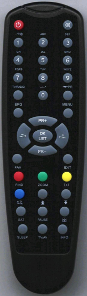 Replacement remote control for FTE Maximal MAX-S93+