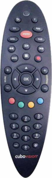 Replacement remote control for Telecom CUBO VISION