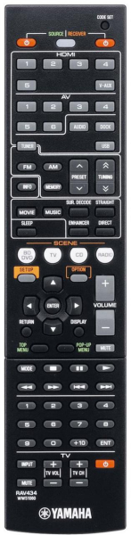 Replacement remote control for Yamaha RX-V573