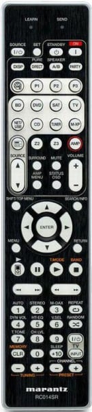 Replacement remote for Marantz RC-014SR, NR1602, SR5006, SR6006. Zone 1 Only