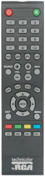 Replacement remote control for Rca RLDED5078B