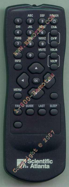 Replacement remote control for Scientific RM-9834