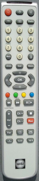 Replacement remote control for Wisi OR55D