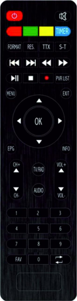 Replacement remote control for Servimat SIRIUS HD