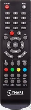 Replacement remote control for Synaps TSD2856+