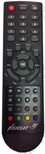 Replacement remote control for Visiosat TVT260HD